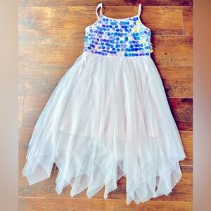 LiKE NEW cute light Pink Sequin Dress for Girls ages 7/8